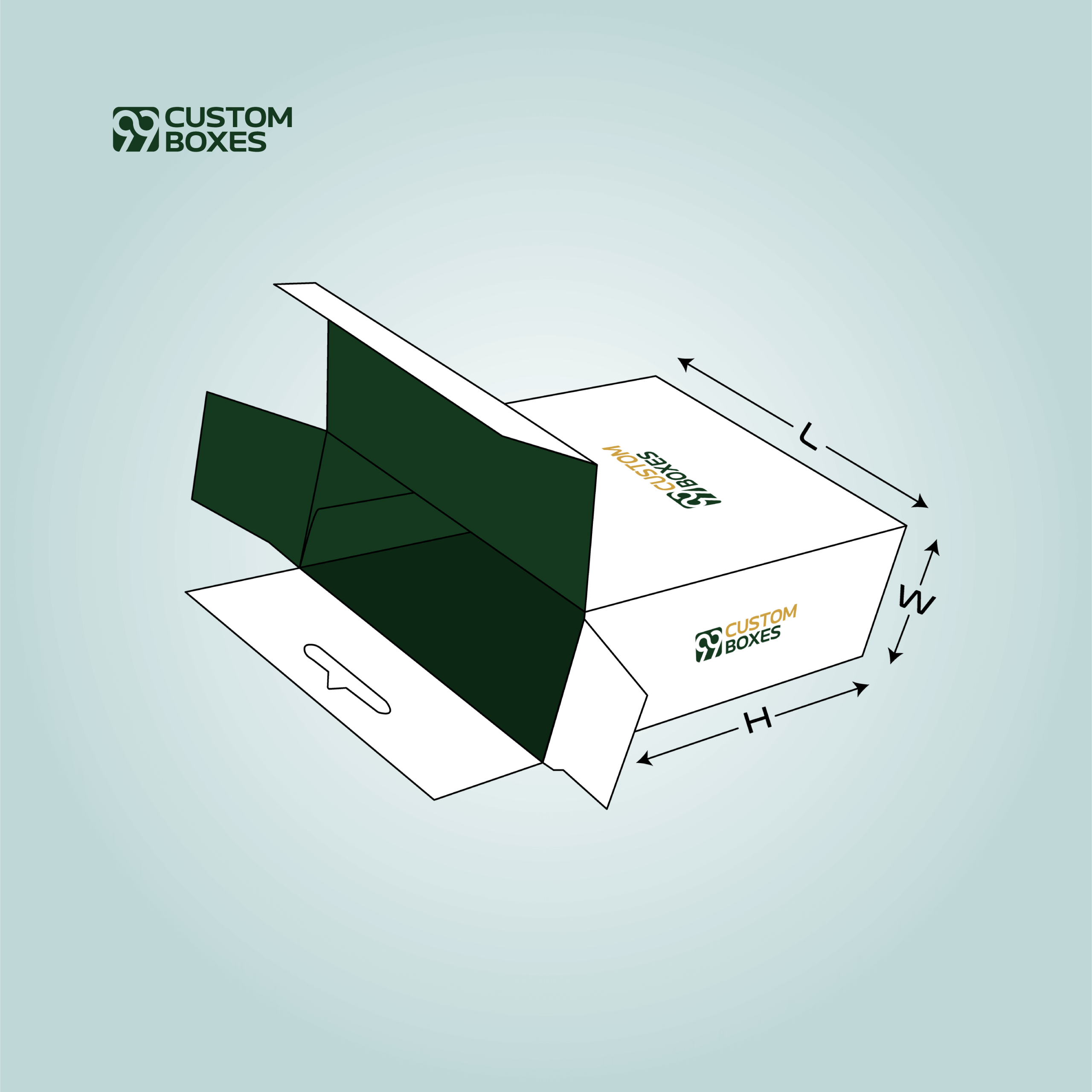Custom Five Panel Hanger Auto Bottom Boxes