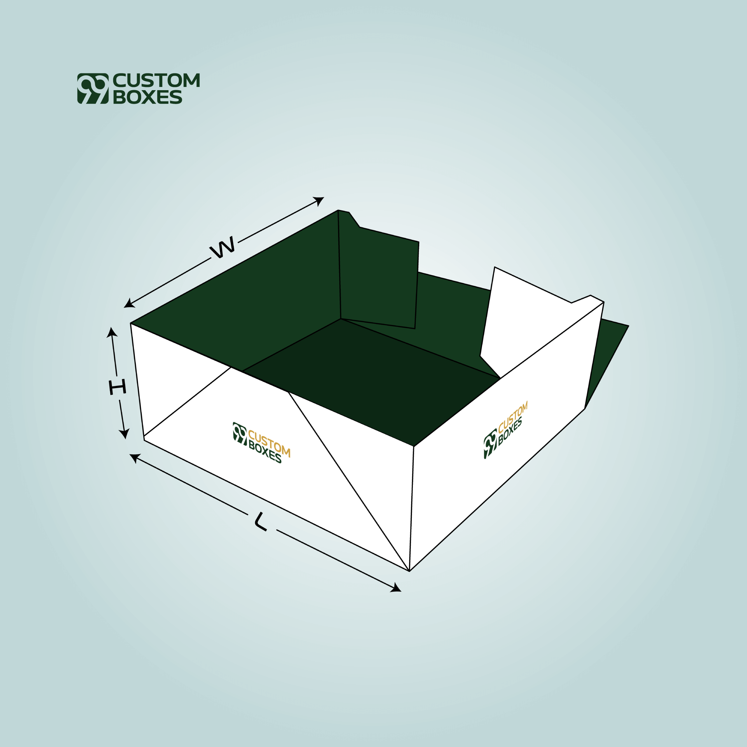 Custom Four Corner Tray Boxes