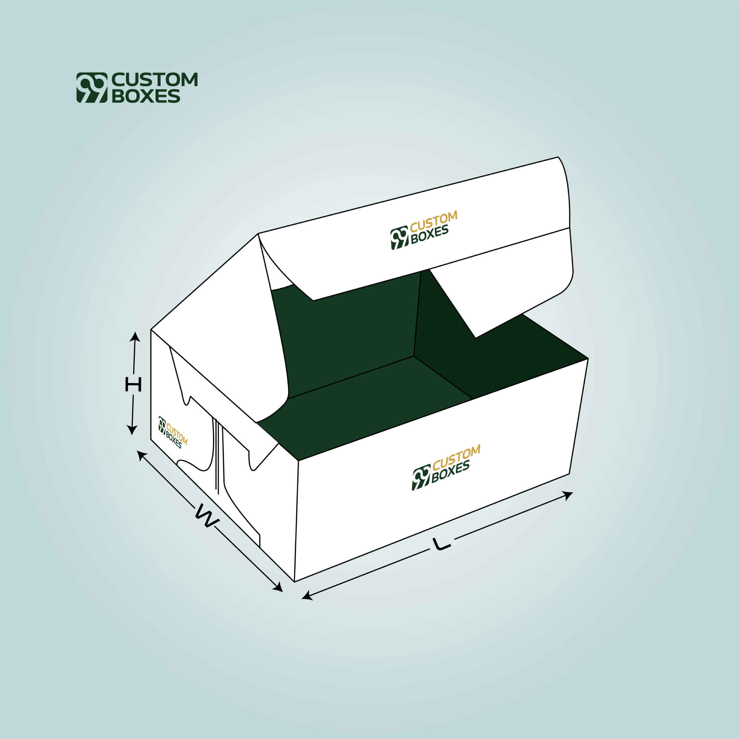 Custom Side Lock 6 Corner Boxes